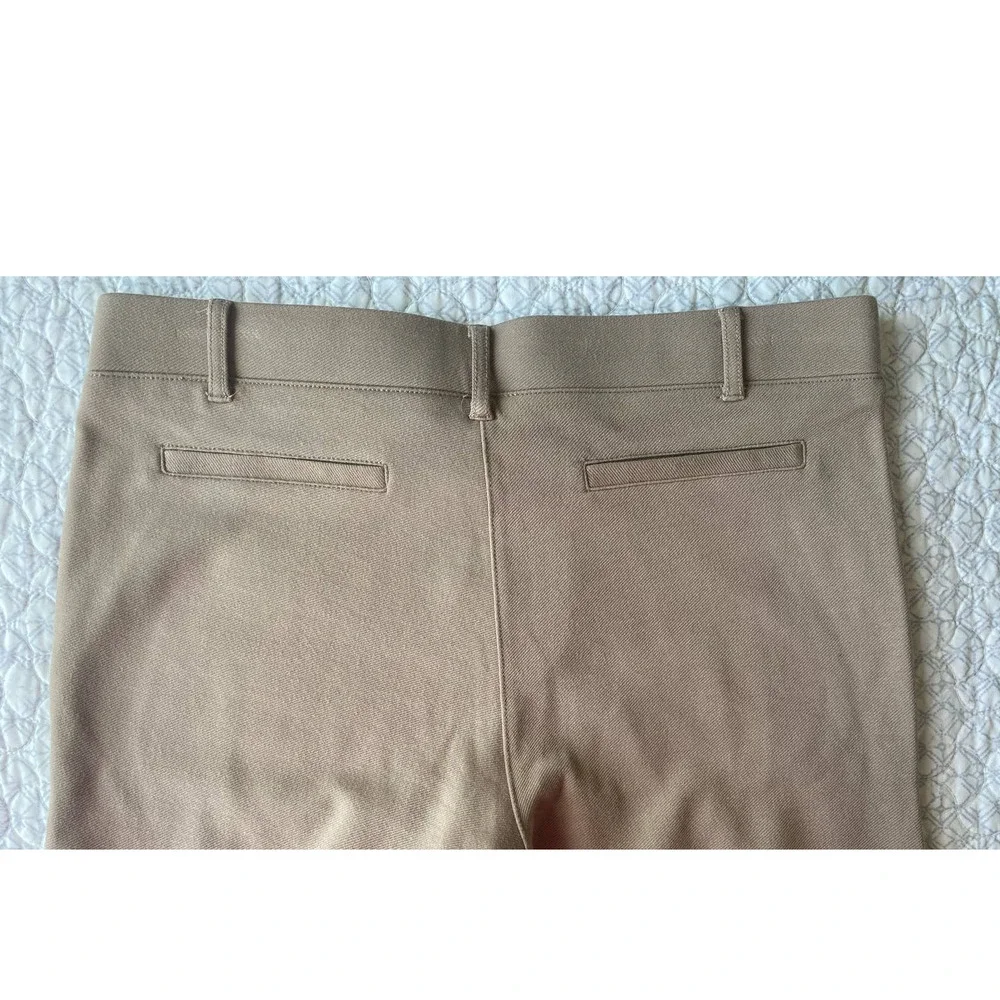 Betabrand Women's Beige Straight Dress Yoga Pants W0076-TKA Medium